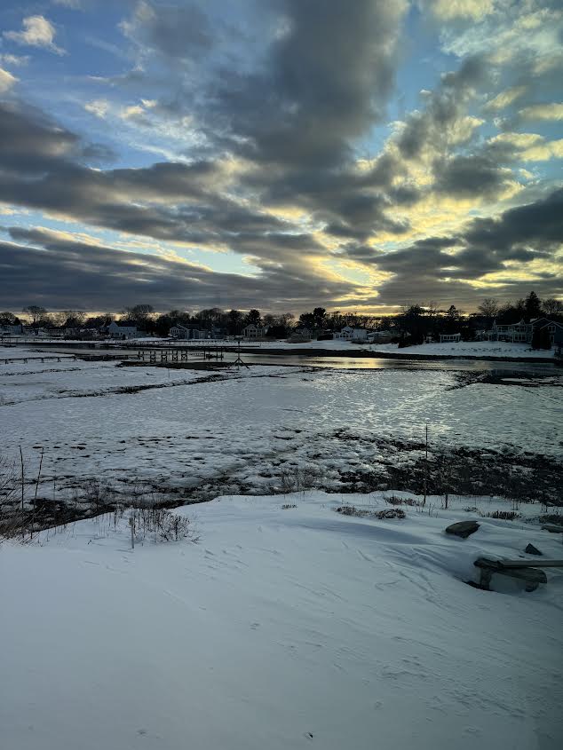 Snow piled high in Connecticut after a winter storm