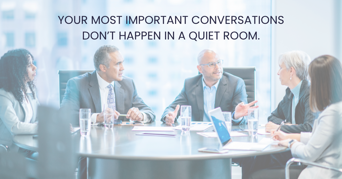 Your most important conversations do not happen in a quiet room. Executive hearing services for Manhattan professionals.
